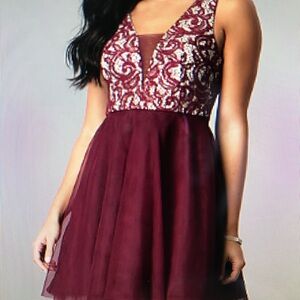 Lace bodice dress